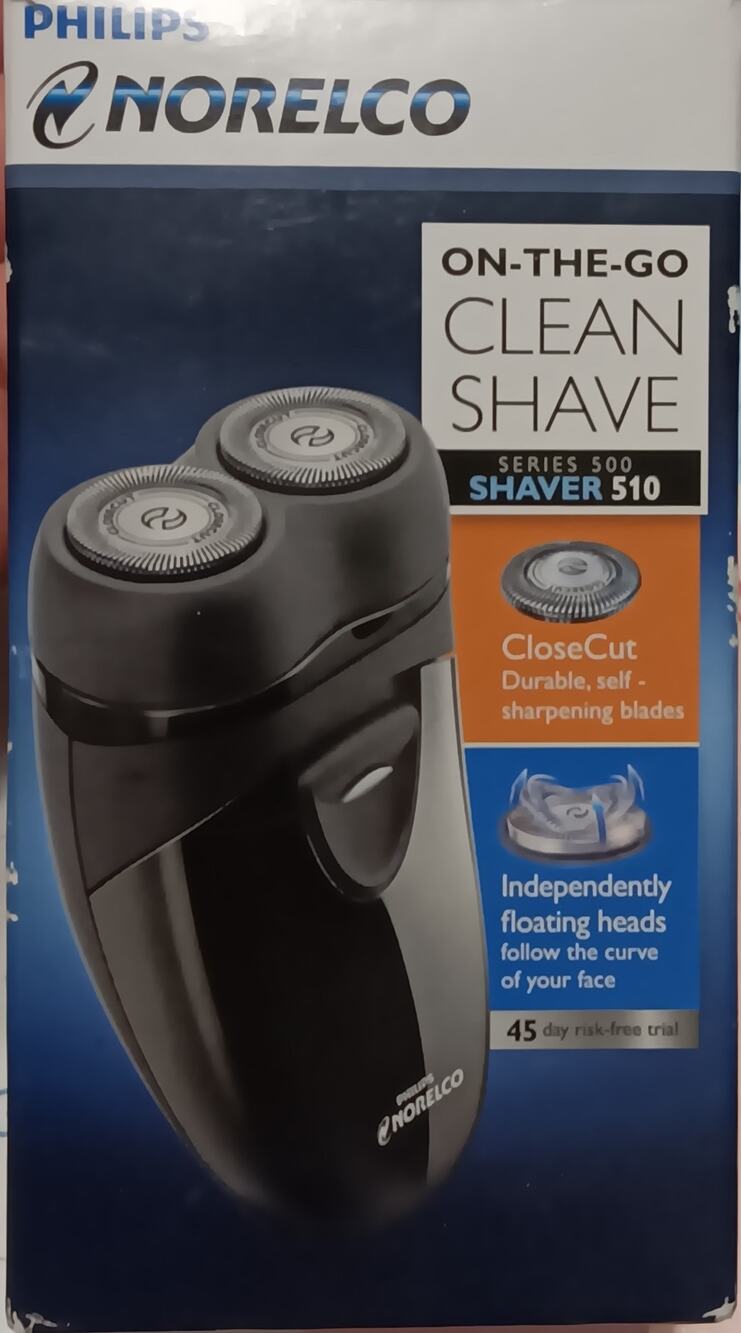 Philips Norelco Shaver 510 (Series 500), On-the-go travel electric shaver NEW